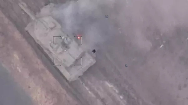 Кадры уничтожения украинских танков Leopard-2A6 на Сватовском направлении