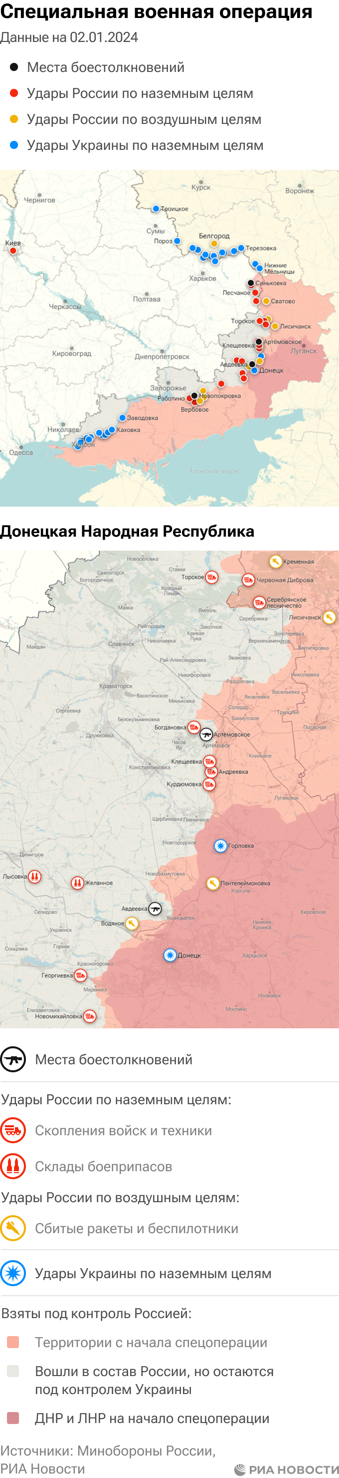 Спецоперация карта боевых действий