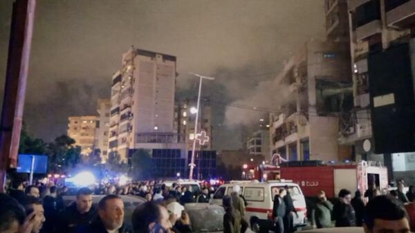 Обстановка на месте взрыва в Бейруте