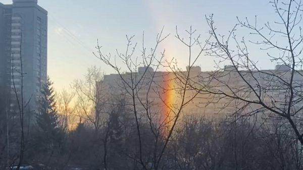 Зимняя радуга в Москве