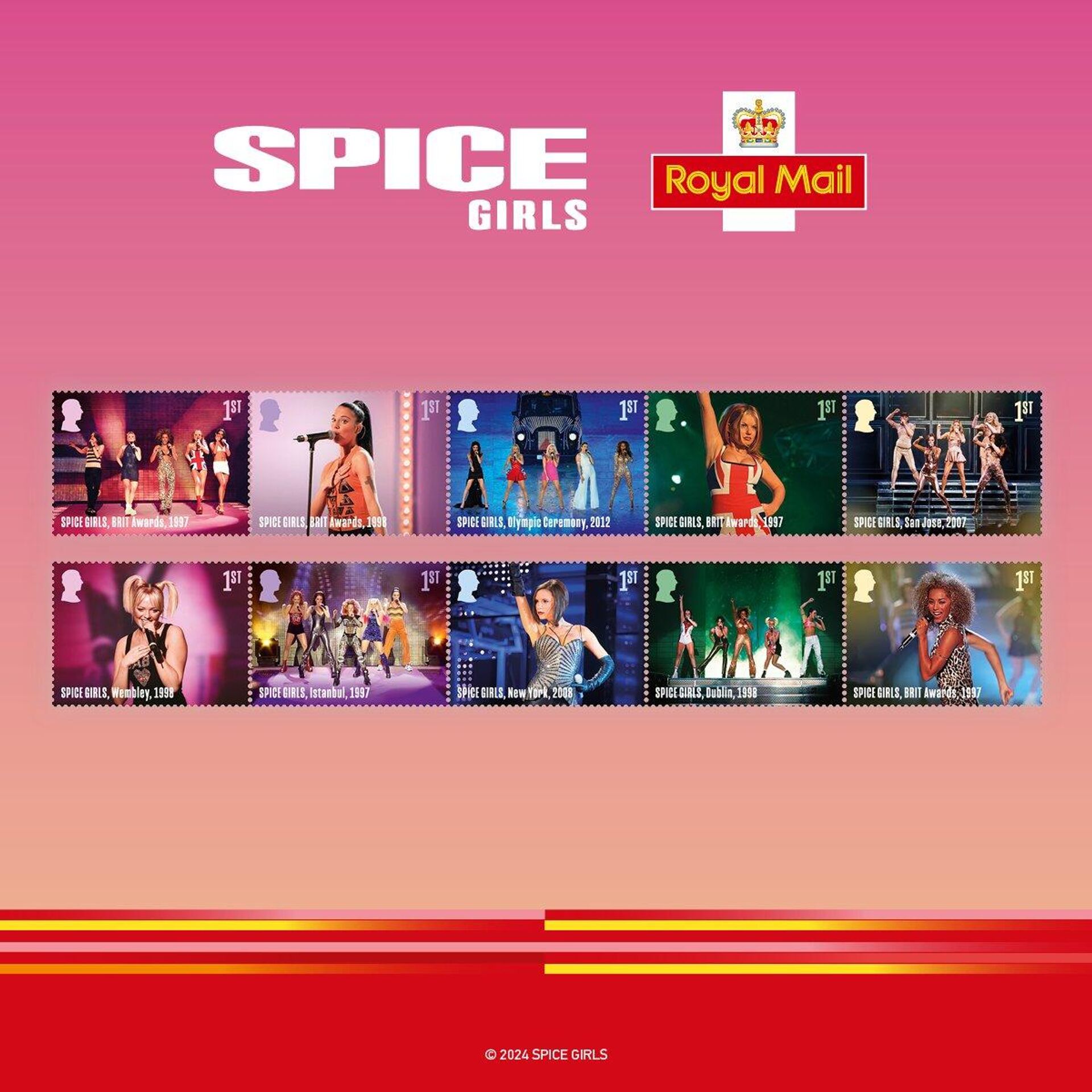Марки с изображением участниц поп-группы Spice Girls - РИА Новости, 1920, 05.01.2024
