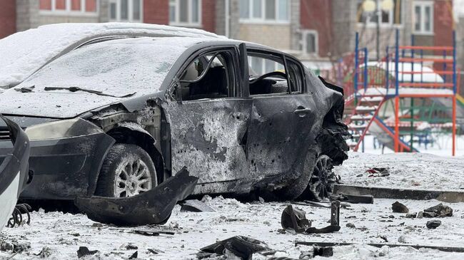 Последствия ночных обстрелов в Белгороде