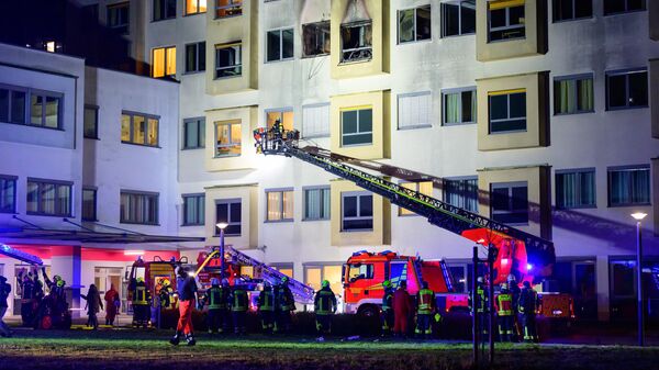 Последствия пожара в больнице города Ильцен в Германии. 5 января 2024
