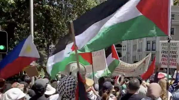 Митинг в поддержку Палестины в Сиднее