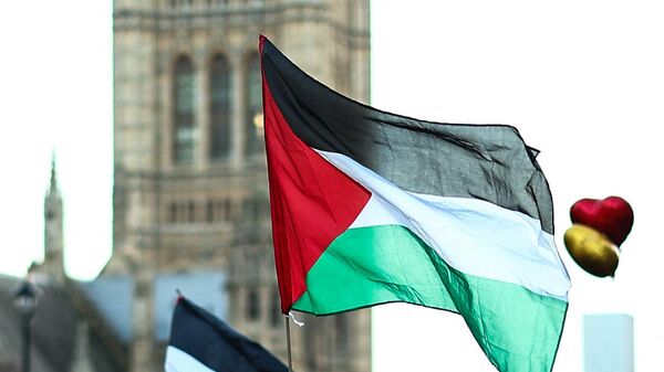 Демонстрация в поддержку Палестины в Лондоне