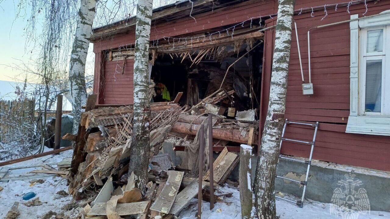 В Нижегородской области разрушилась стена одноэтажного жилого дома - РИА  Новости, 08.01.2024