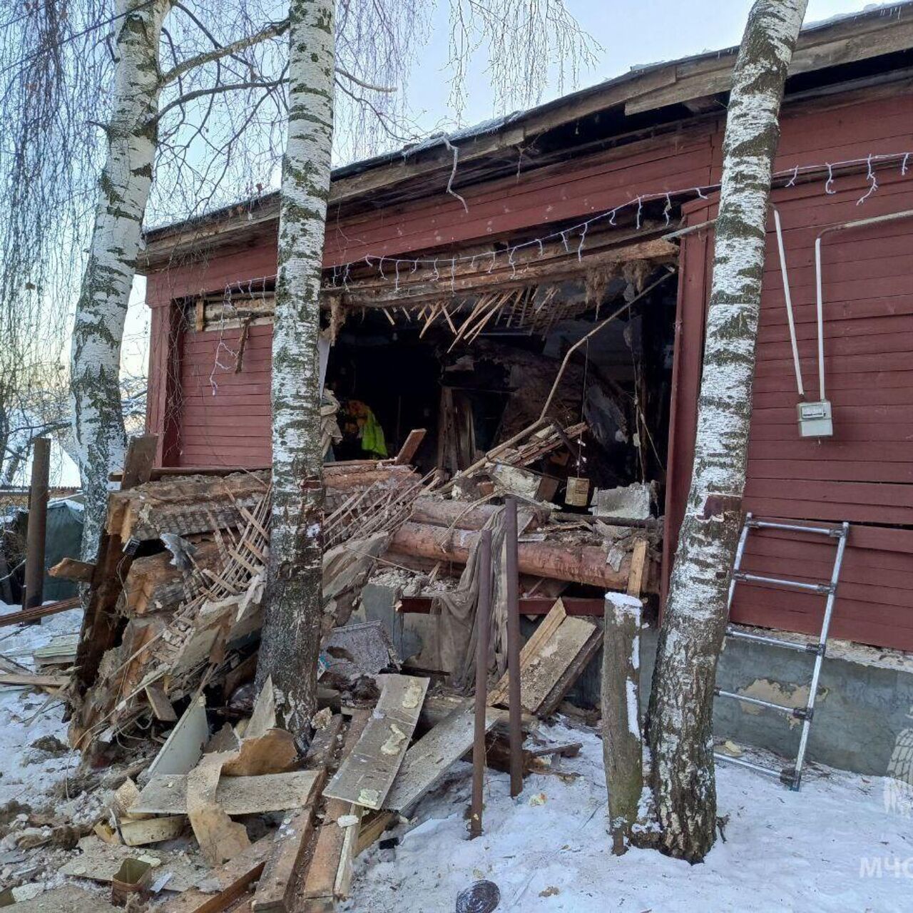 В Нижегородской области разрушилась стена одноэтажного жилого дома - РИА  Новости, 08.01.2024