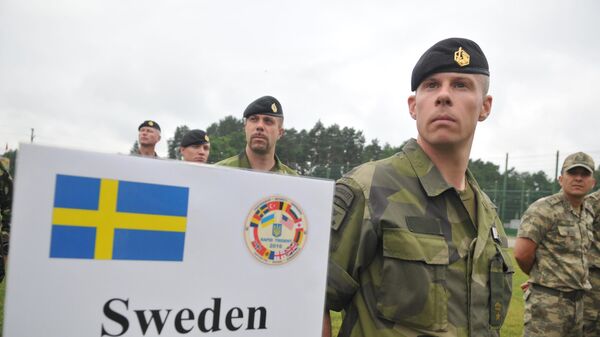 Военнослужащие ВС Швеции во время Международных военных учений. Архивное фото