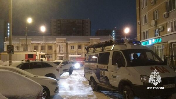 Место происшествия, где в жилом доме произошел взрыв газовоздушной смеси в Казани. 9 января 2024