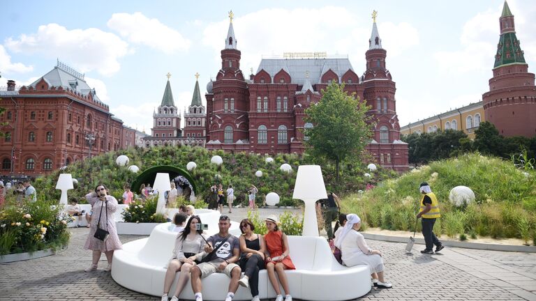 Жаркая погода в Москве