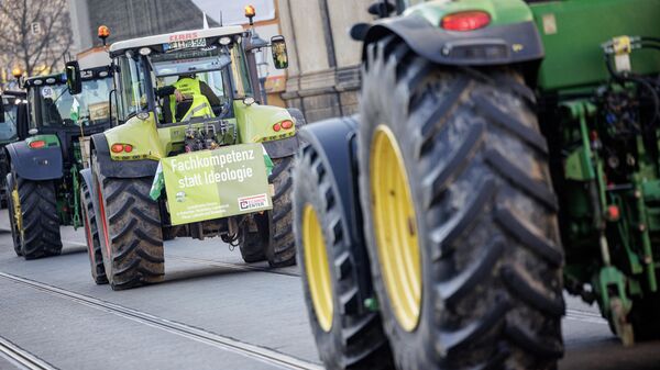 Акция протеста немецких фермеров