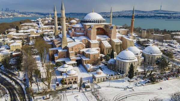 Мечеть Айя-София зимой