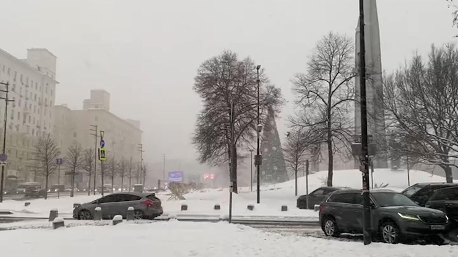 Сильная метель в Москве - РИА Новости, 1920, 11.01.2024