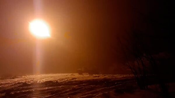 Уничтожение украинских укреплений системой залпового огня  БМ-21 Град”