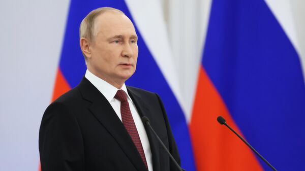 Посещение Владимиром Путиным избирательного штаба в Москве