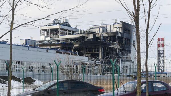 Последствия пожара на заводе Авангард в Ростовской области. 17 января 2024
