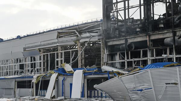 Последствия пожара на заводе Авангард в Ростовской области. 17 января 2024