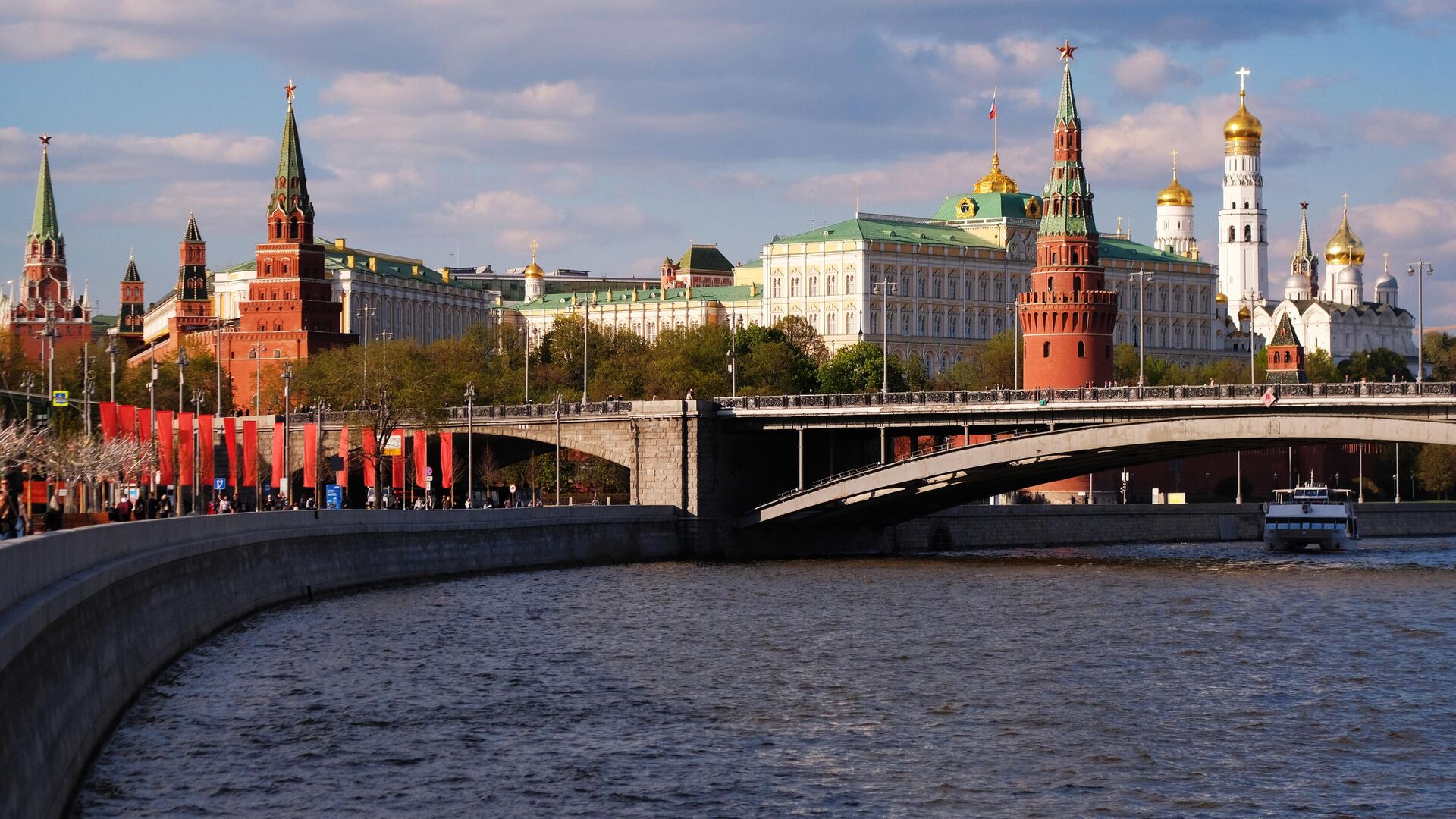 Большой Каменный мост через Москву-реку и Московский Кремль - РИА Новости, 1920, 04.09.2024