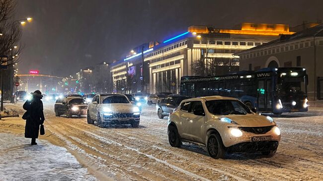 Снегопад в Москве