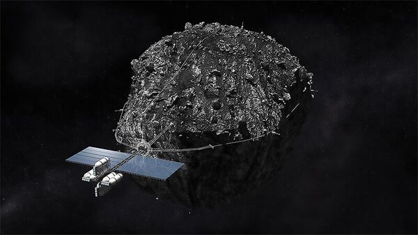 Добыча полезных ископаемых на астероиде (представление художника)