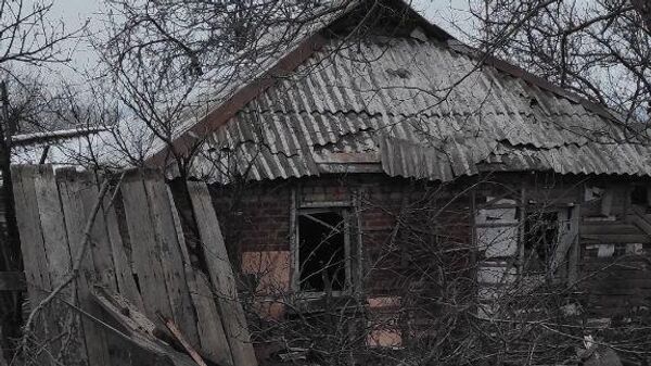 Последствия обстрела Никитовского района Горловки со стороны ВФУ