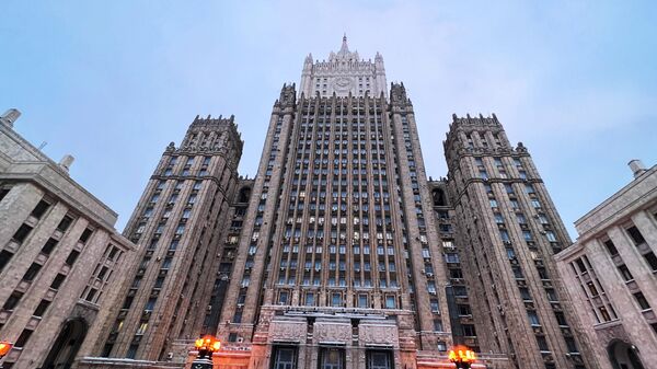 Здание Министерства иностранных дел РФ в Москве.