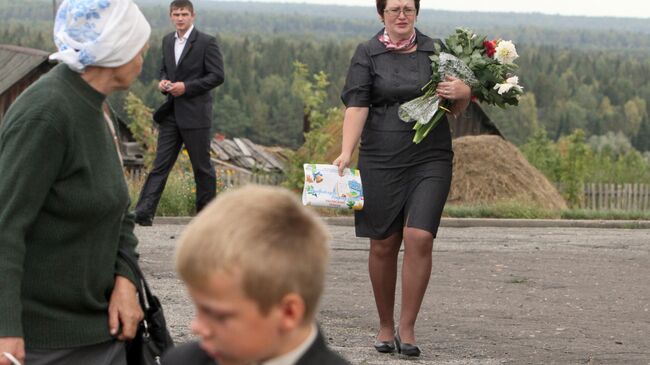 День знаний в деревне Баженово Омской области