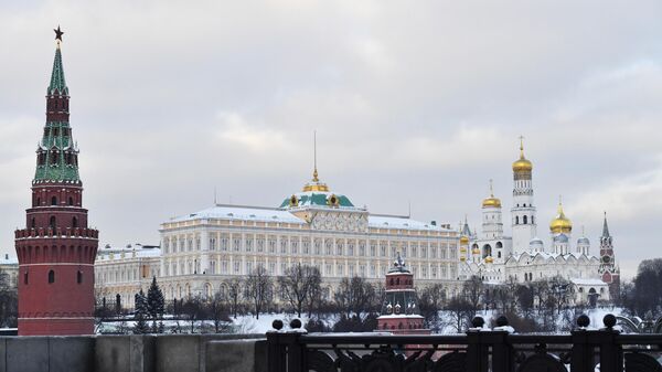 Московский Кремль. В центре: Большой Кремлевский дворец