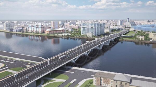 Проект разводного моста в Невском районе Петербурга