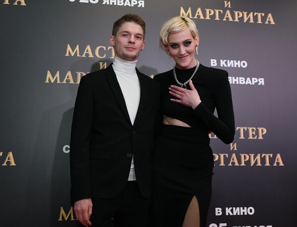 Актеры Полина Ауг и Юрий Дейнекин на премьере Мастер и Маргарита