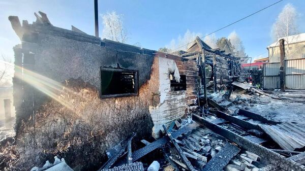 Последствия пожара СНТ Зеленое в Иркутском районе Иркутской области