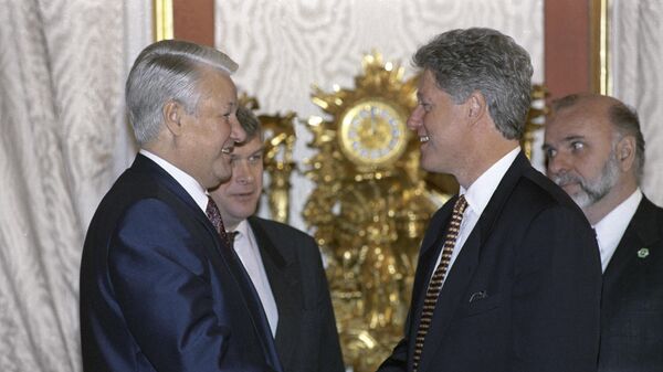 Президенты Российской Федерации и Соединенных Штатов Америки - Борис Ельцин и Билл Клинтон