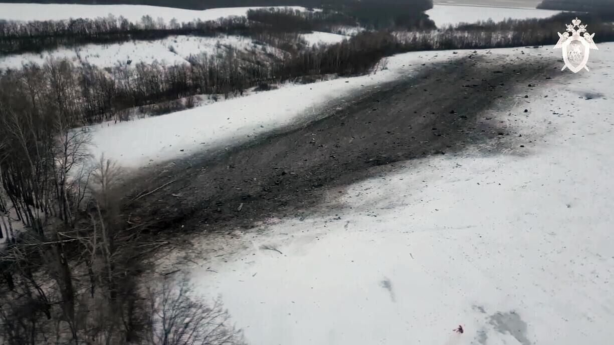 Место крушения военно-транспортного самолета Ил-76 в Белгородской области - РИА Новости, 1920, 01.02.2024