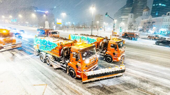 Уборка снега в Москве