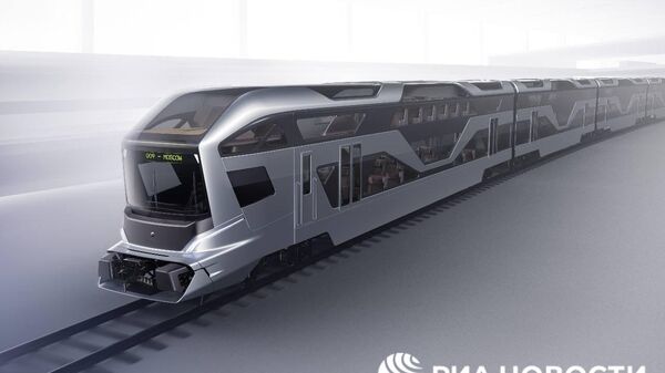Дизайн стеклянного поезда от 2050.ЛАБ