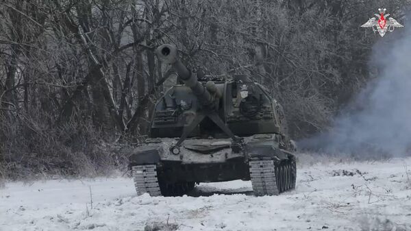 Работа артиллеристов на Купянском направлении