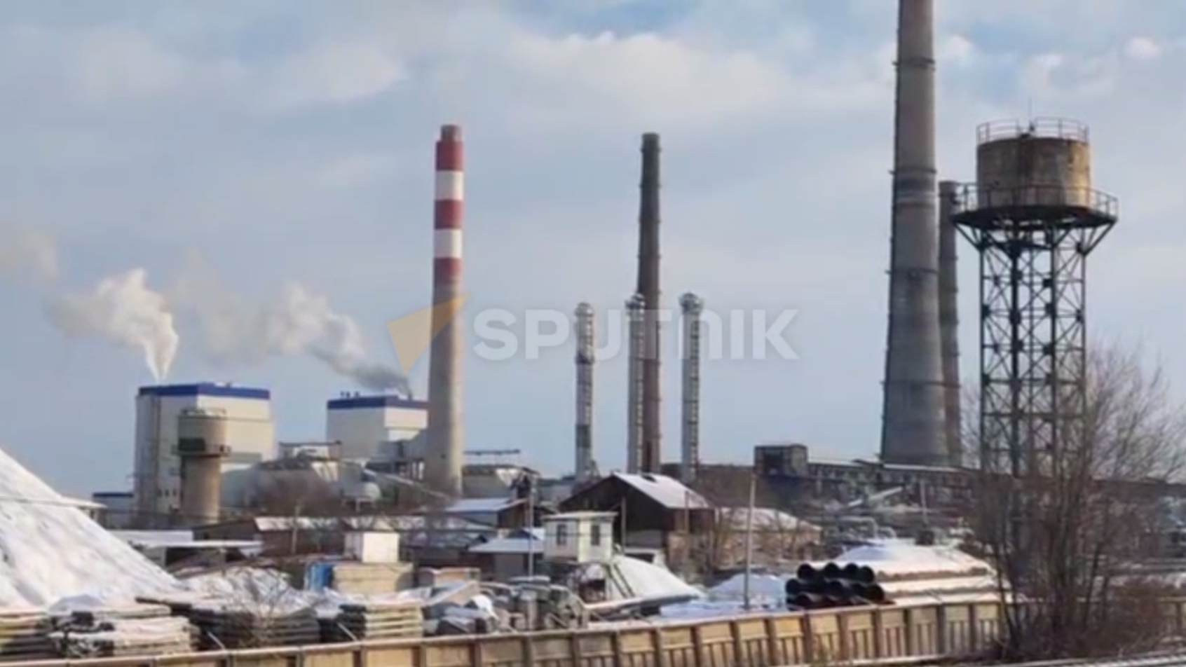 Место аварии на ТЭЦ в Бишкеке. 1 февраля 2024 - РИА Новости, 1920, 02.02.2024