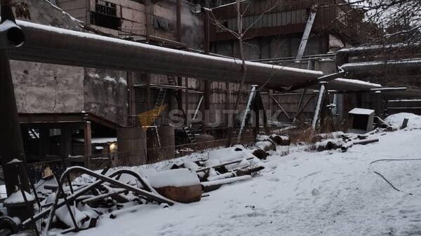 Место аварии на ТЭЦ в Бишкеке. 2 февраля 2024