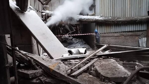 Место аварии на ТЭЦ в Бишкеке. 2 февраля 2024
