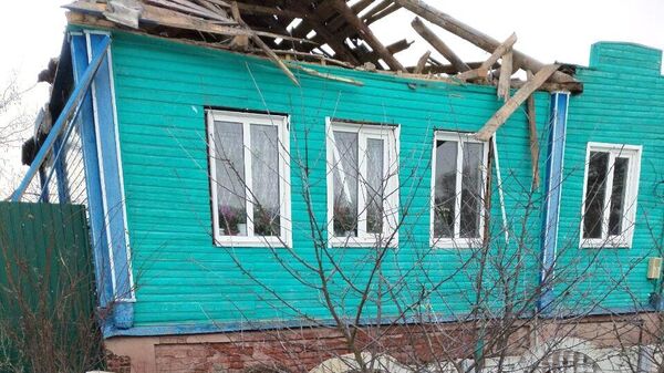 Последствия обстрела села Гуево Суджанского района Курской области со стороны ВСУ