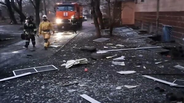 Последствия обстрела жилых домов Донецка