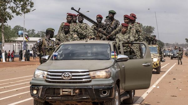 Солдаты вооруженных сил Центральноафриканской Республики