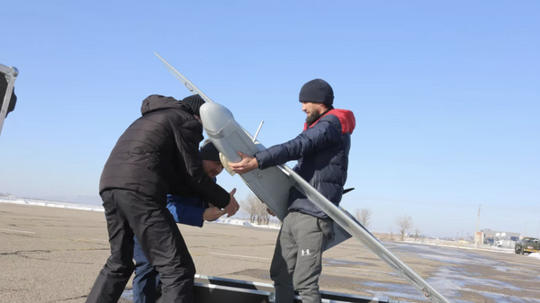 Испытания военных дронов отечественного производства в Казахстане. 6 февраля 2024