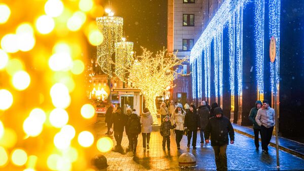 Подсветка в центре Москвы