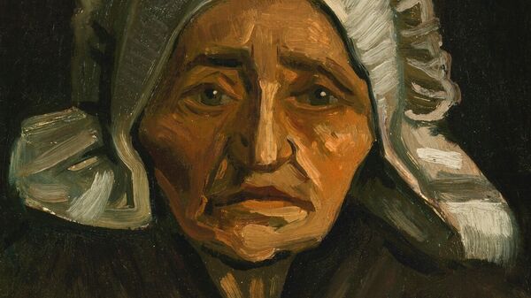  Картина художника Винсента Ван Гога Портрет крестьянки в белом чепце