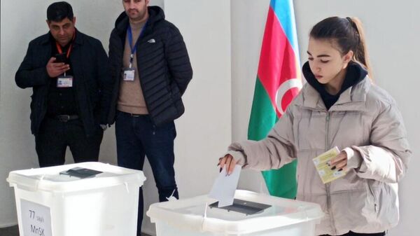 Голосование на избирательном участке в Азербайджане. 7 февраля 2024