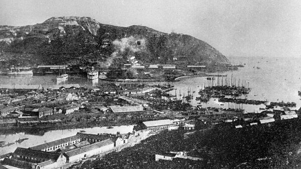 Панорама города Порт-Артура. 1904 год