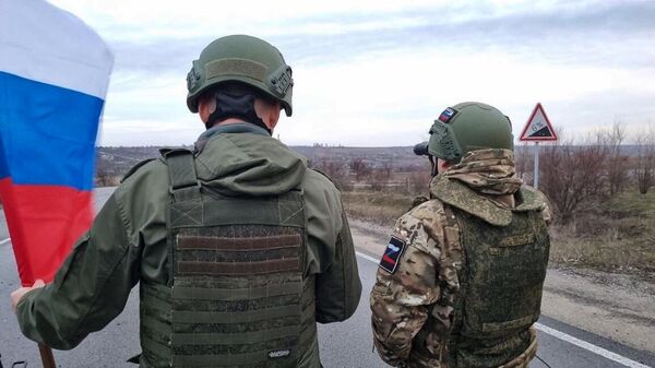 Военнослужащие РФ на линии боевого соприкосновения 