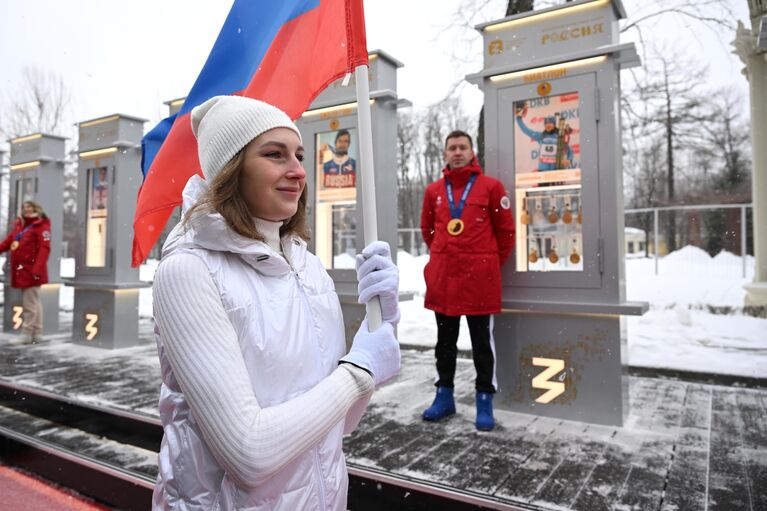 Торжественная церемония открытия новой экспозиции Аллеи славы