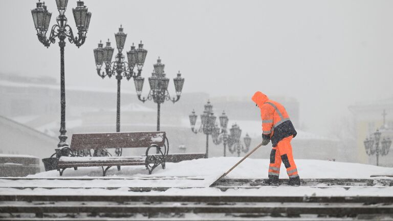 Снегопад в Москве